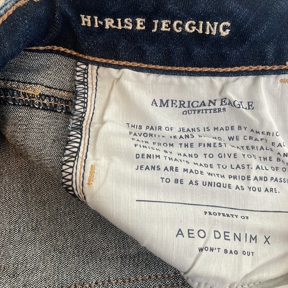 NEW American Eagle Denim X High-Waisted Skinny Jean Jegging Midnight Dreamer - Picture 7 of 12